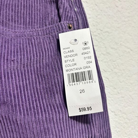 NEW PacSun Pacific Sunwear Women's 26 Purple High Rise Straight Corduroy Jeans - Picture 3 of 11